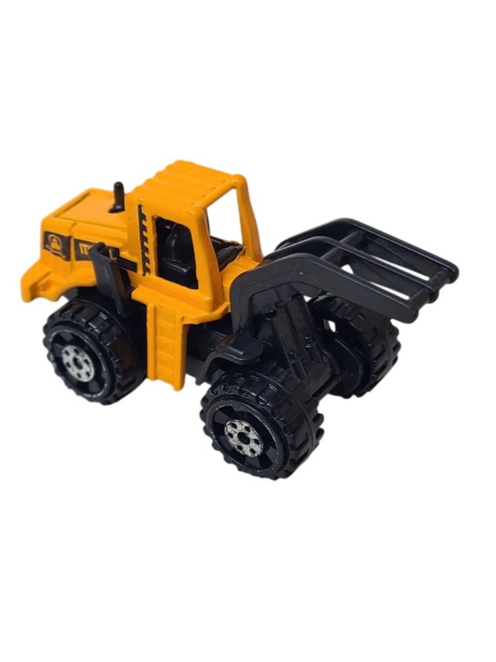 Mini Wheel Loader Forklift Toy Truck Engineering Metal Diecast 1:87 Loose